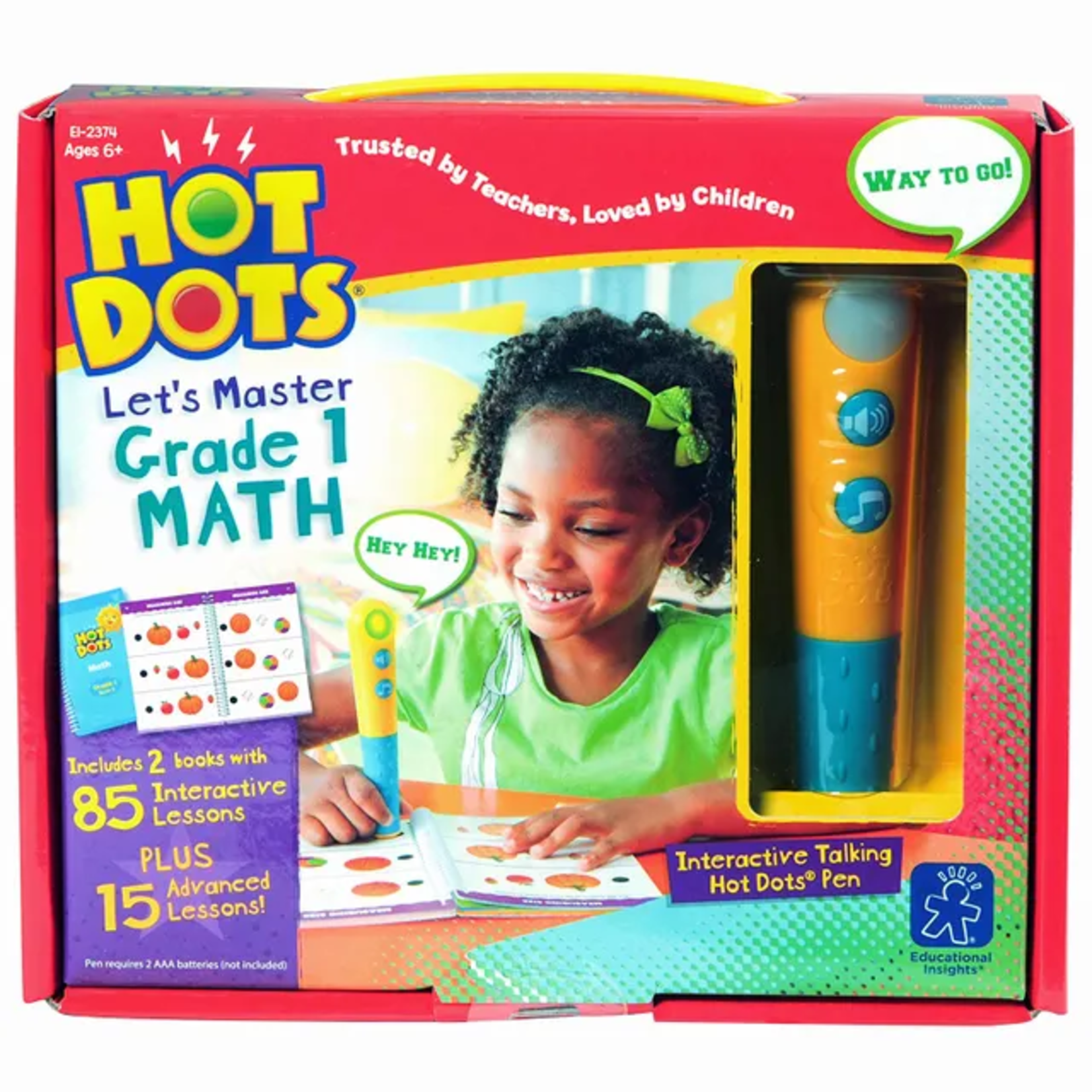EDUCATIONAL INSIGHTS INC Hot Dots® Jr. Let's Master Grade 1 Math Set with Hot Dots® Pen