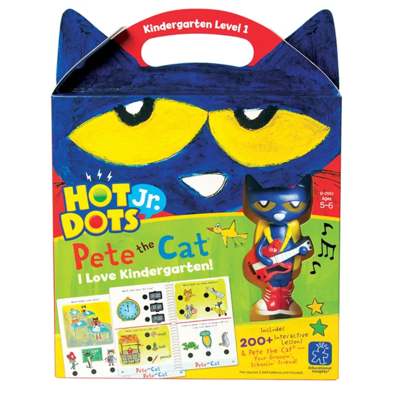 EDUCATIONAL INSIGHTS INC Hot Dots® Jr. Pete the Cat® I Love Kindergarten! Set with Pete the Cat®—Your Groovin', Schoolin', Friend Pen