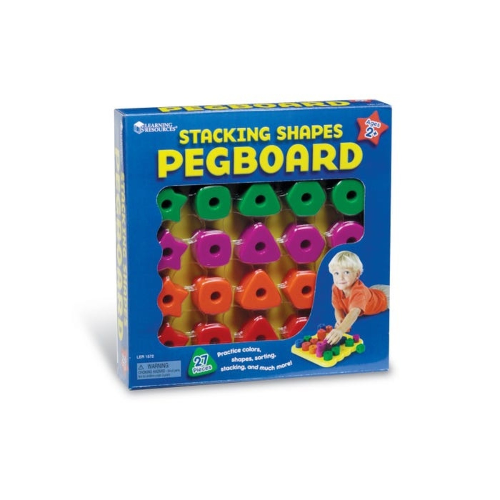 LEARNING RESOURCES INC Stacking Shapes Pegboard