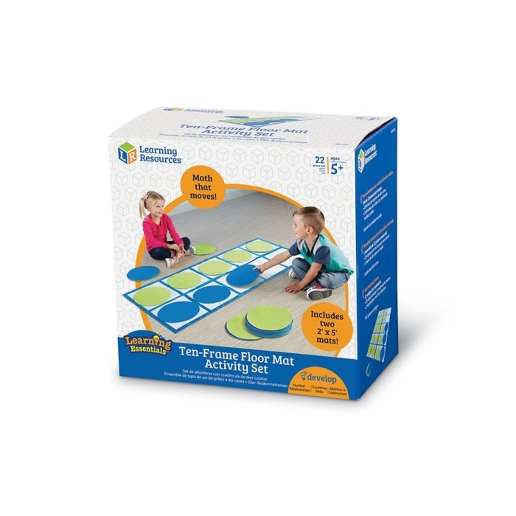 LEARNING RESOURCES INC Ten-Frame Floor Mat Activity Set