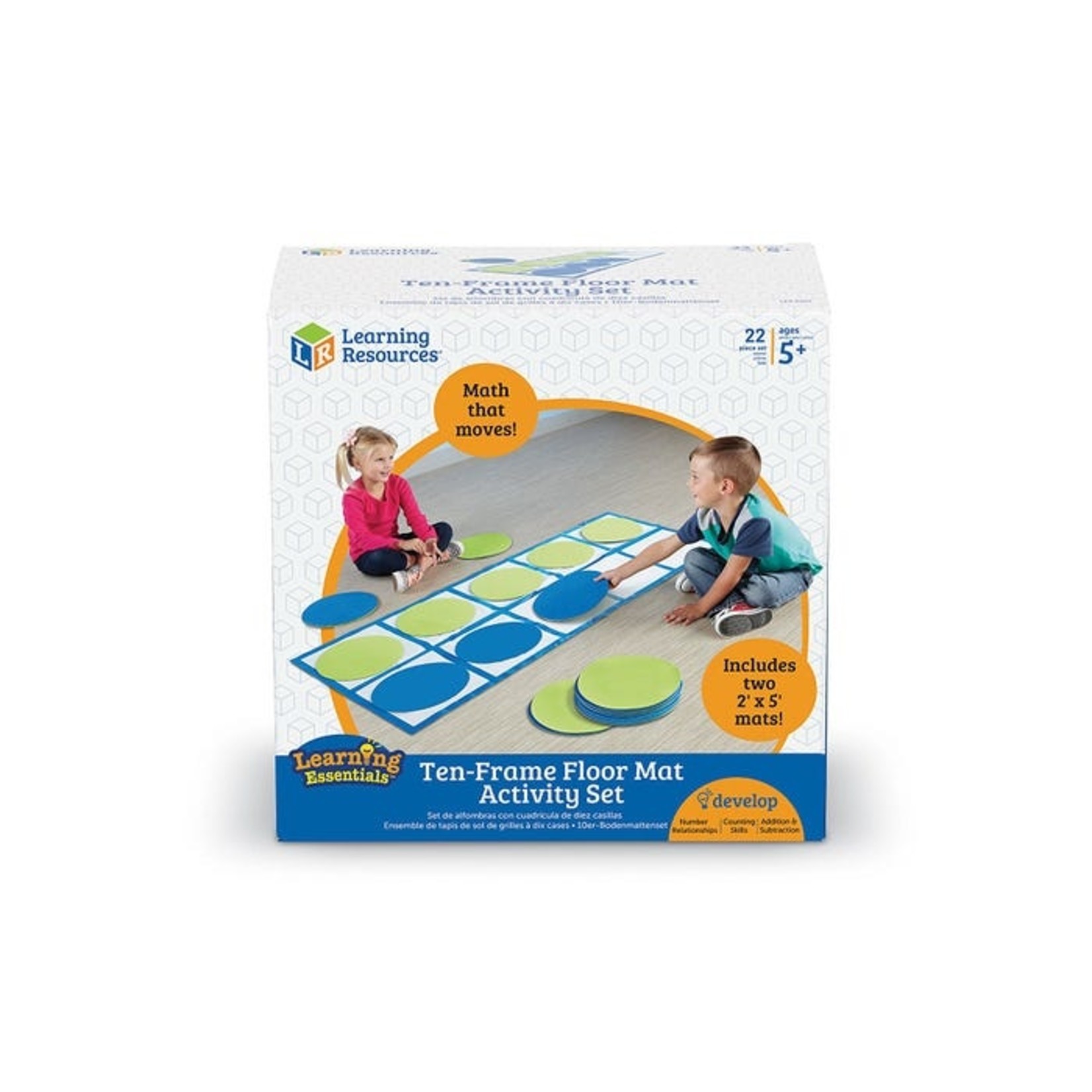 LEARNING RESOURCES INC Ten-Frame Floor Mat Activity Set