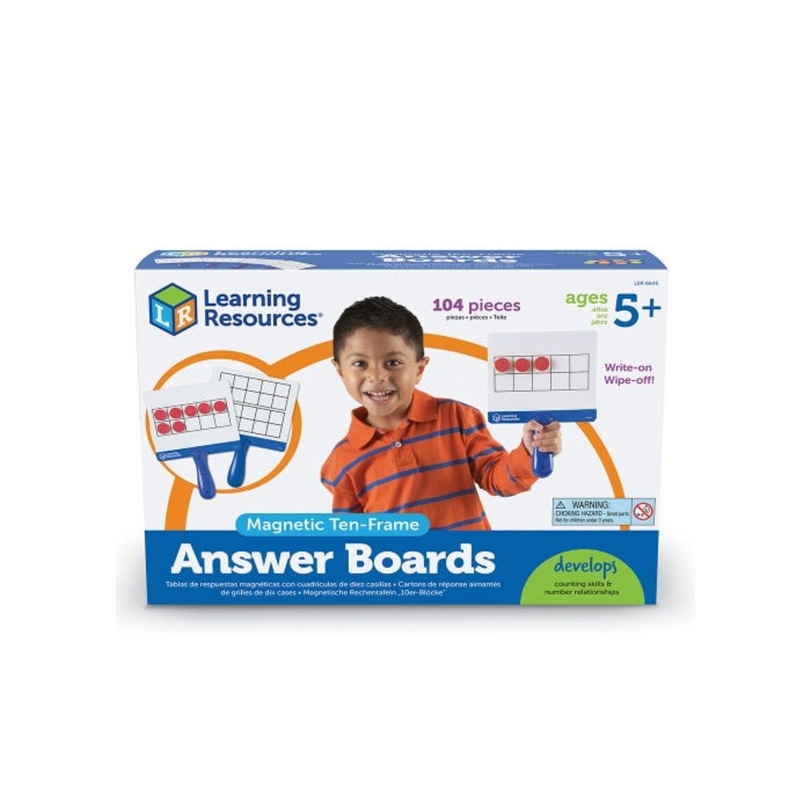 LEARNING RESOURCES INC Magnetic Ten Frame Boards (Set of 4)