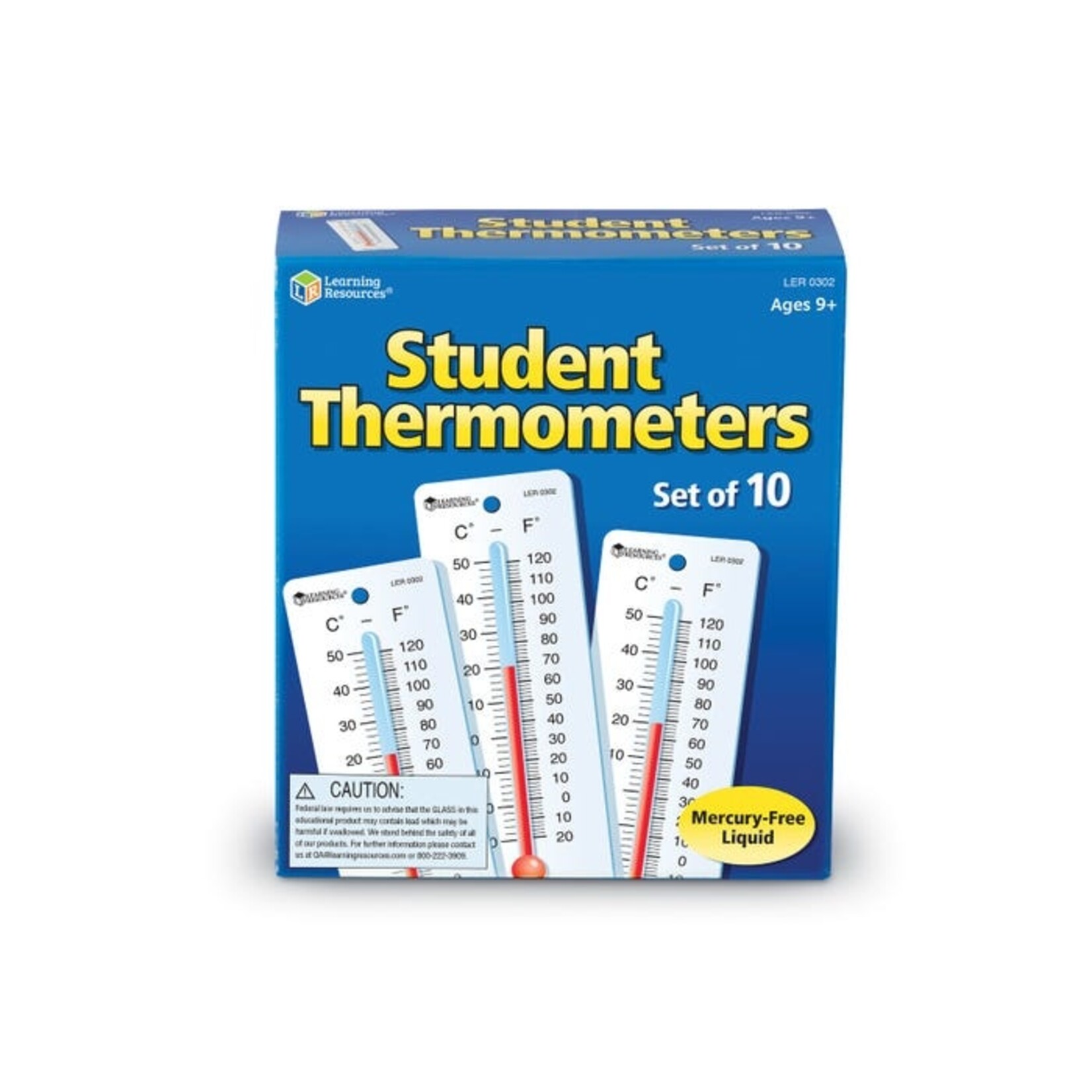 LEARNING RESOURCES INC Student Thermometers, Set of 10