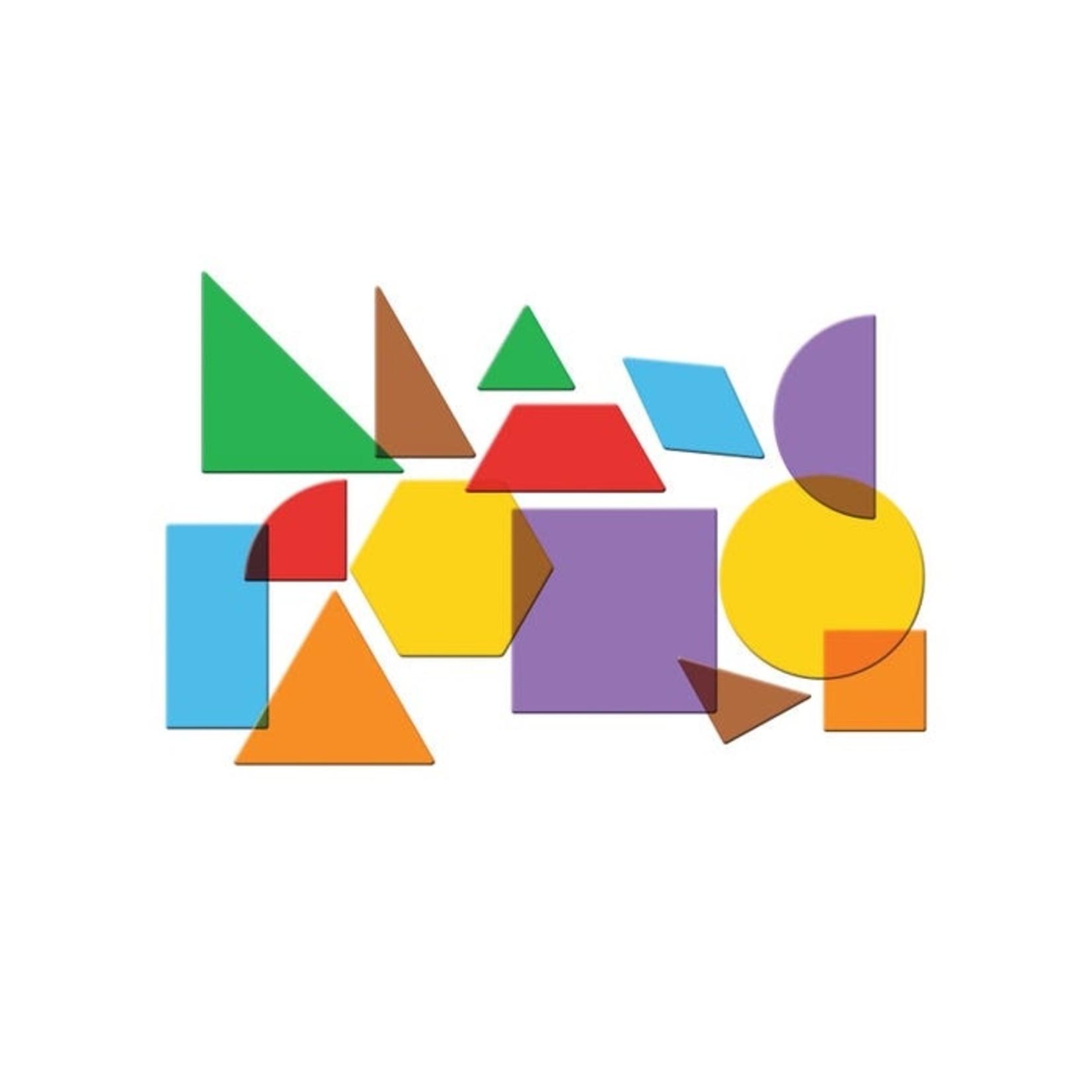 LEARNING RESOURCES INC Translucent Geometric Shapes (Set of 408)