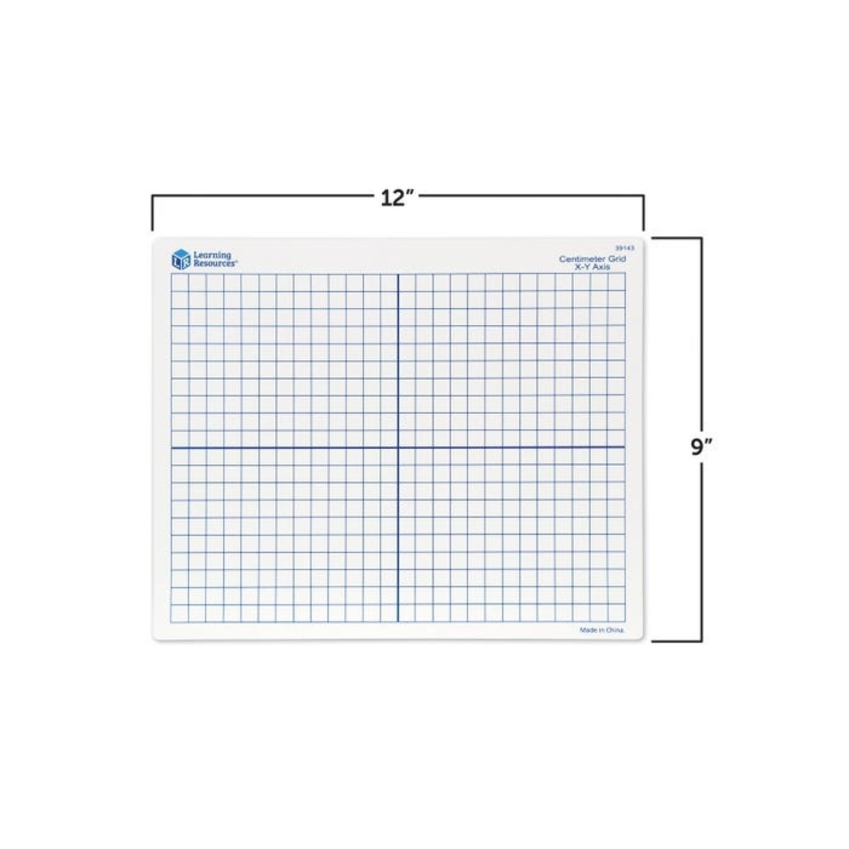 LEARNING RESOURCES INC Double Sided X-Y Axis Dry Erase Mats 9"x 11" (Set of 10)