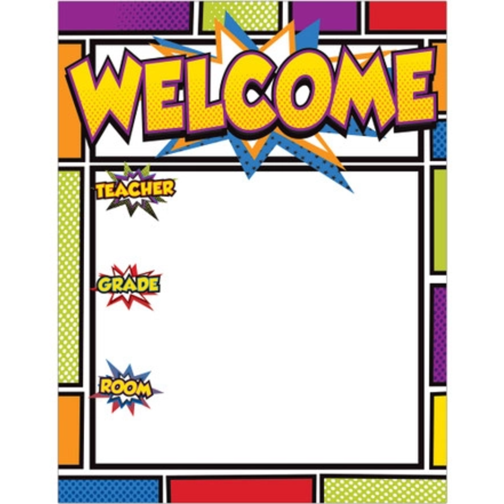 CARSON DELLOSA PUBLISHING CO Super Power Welcome Chart