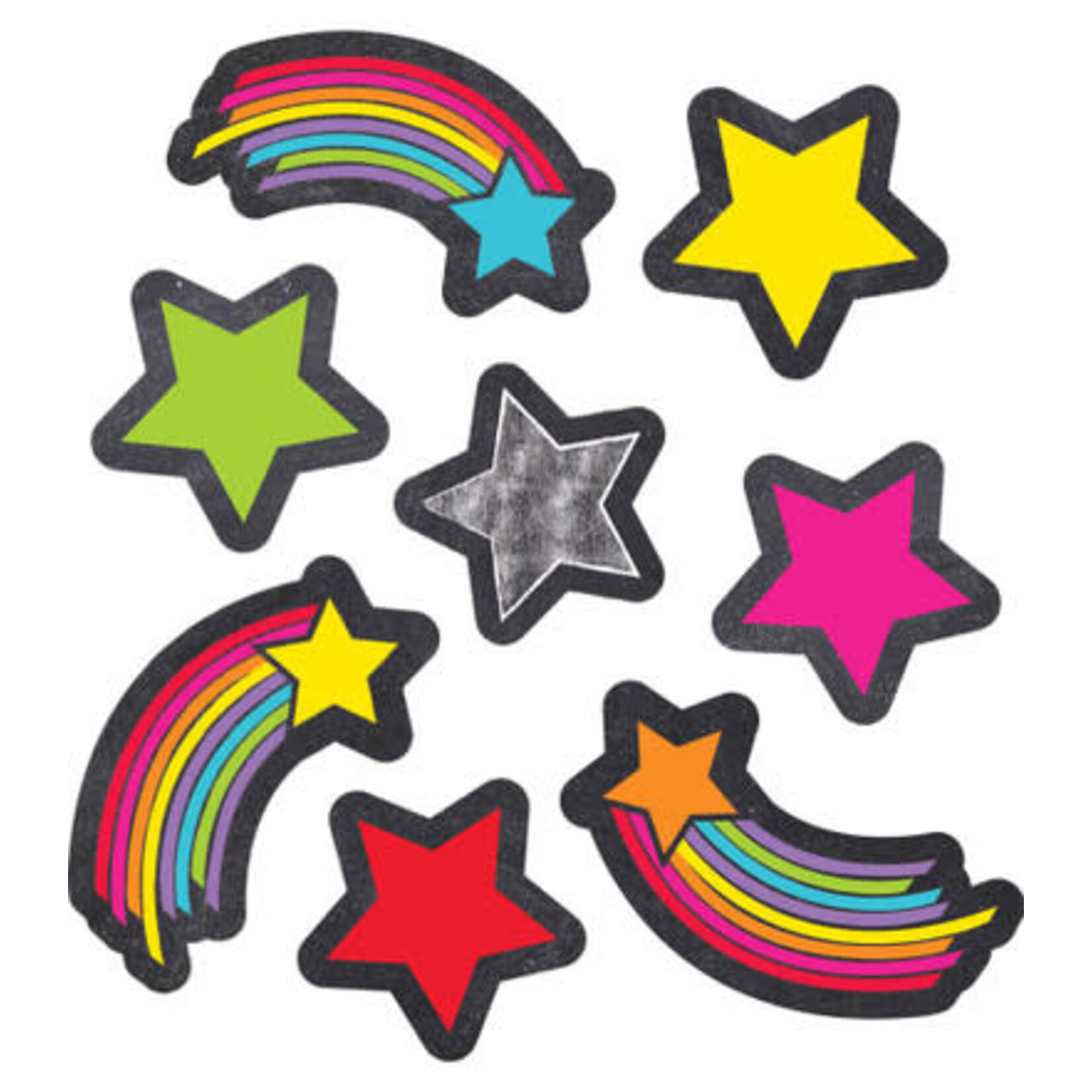 CARSON DELLOSA PUBLISHING CO School Girl: Stars - Stars and Starbursts Shape Stickers
