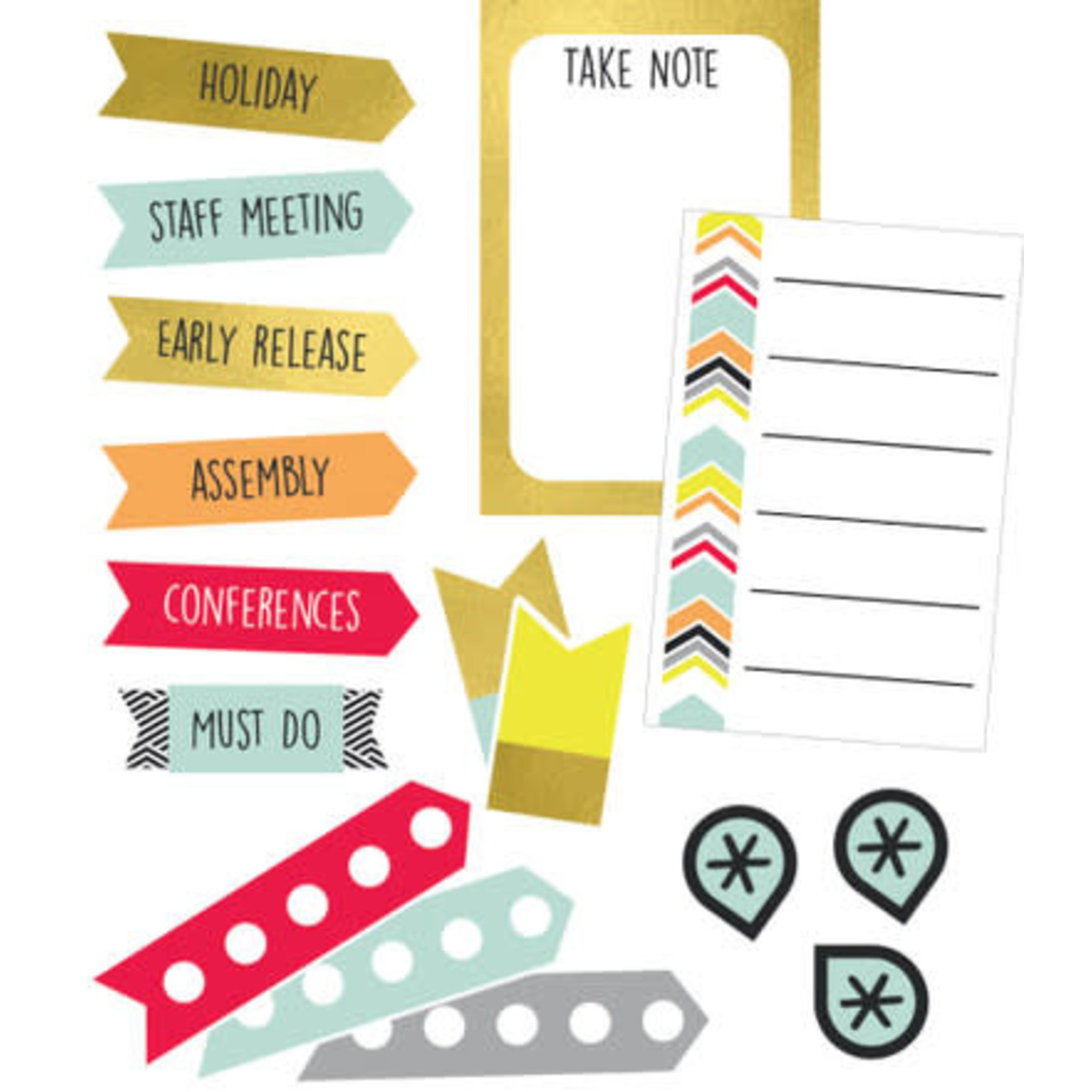 CARSON DELLOSA PUBLISHING CO CLM Aim High Planner Accents Sticker Pack