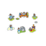 CARSON DELLOSA PUBLISHING CO Easter Passion Shape Stickers