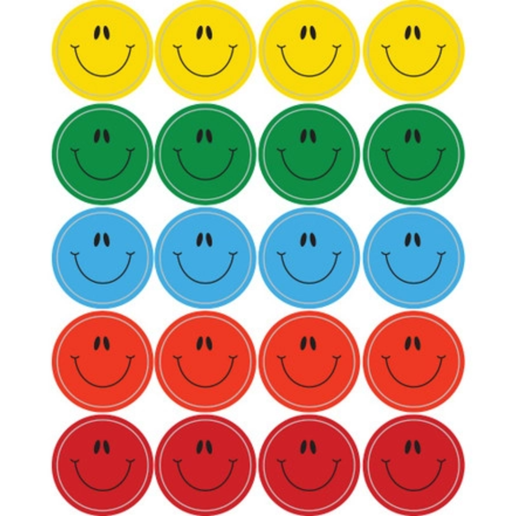 CARSON DELLOSA PUBLISHING CO Smiley Faces, Multicolor Shape Stickers