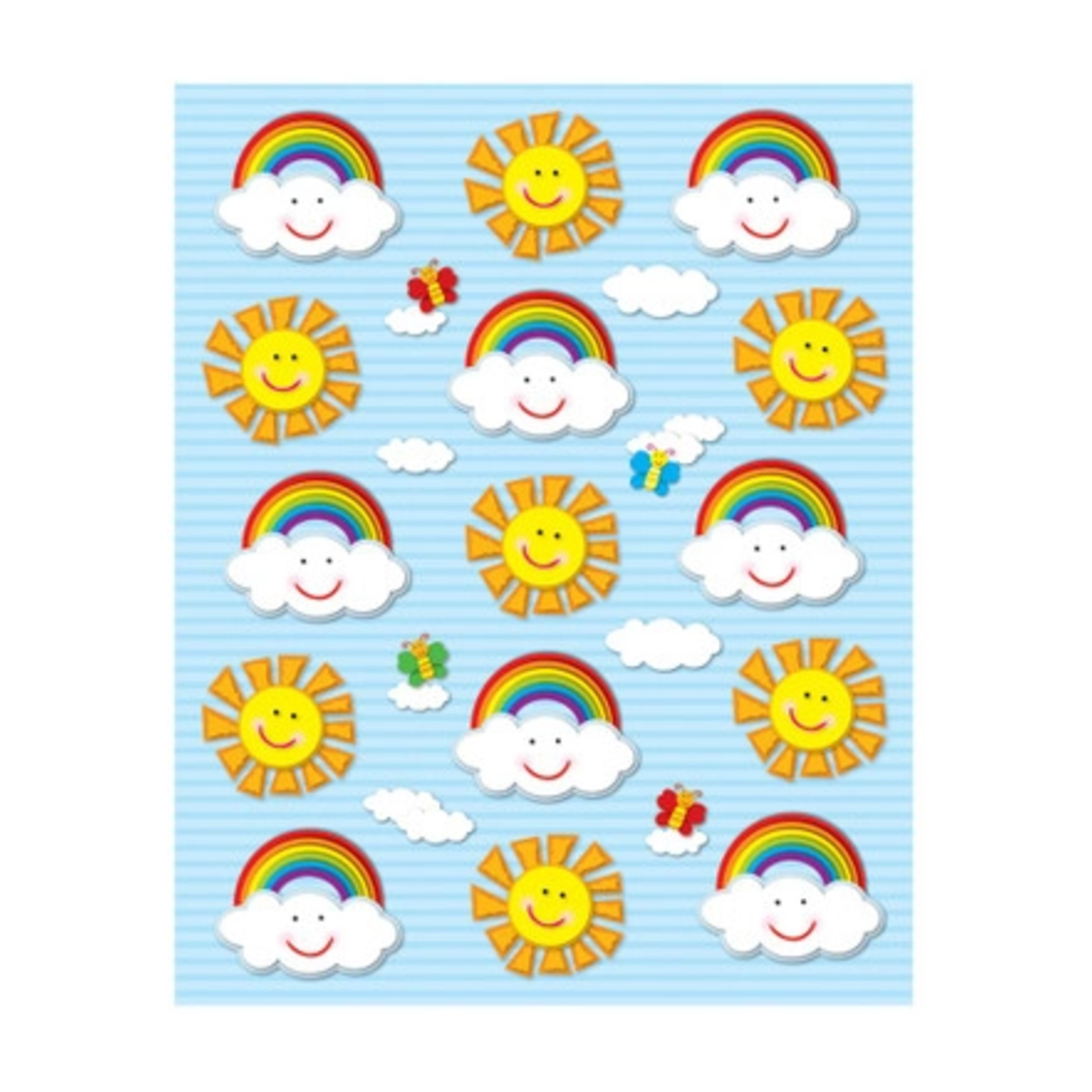 CARSON DELLOSA PUBLISHING CO Suns & Rainbows Shape Stickers