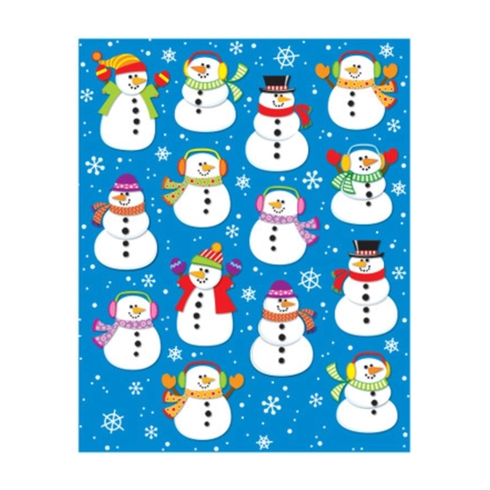 CARSON DELLOSA PUBLISHING CO Snowmen Shape Stickers