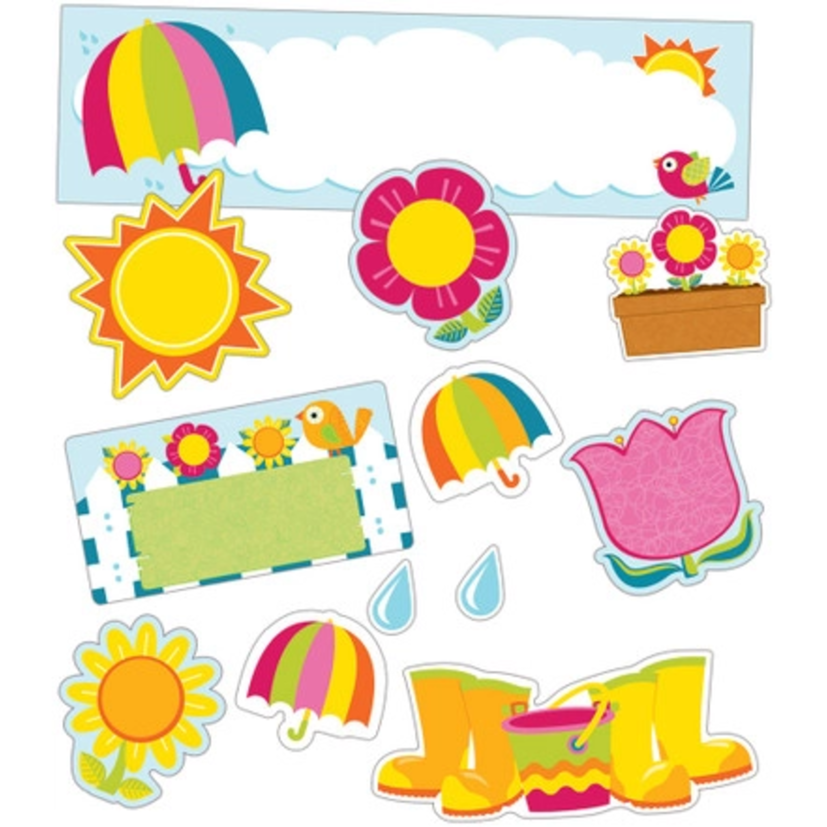 CARSON DELLOSA PUBLISHING CO Spring Mini Bulletin Board Set