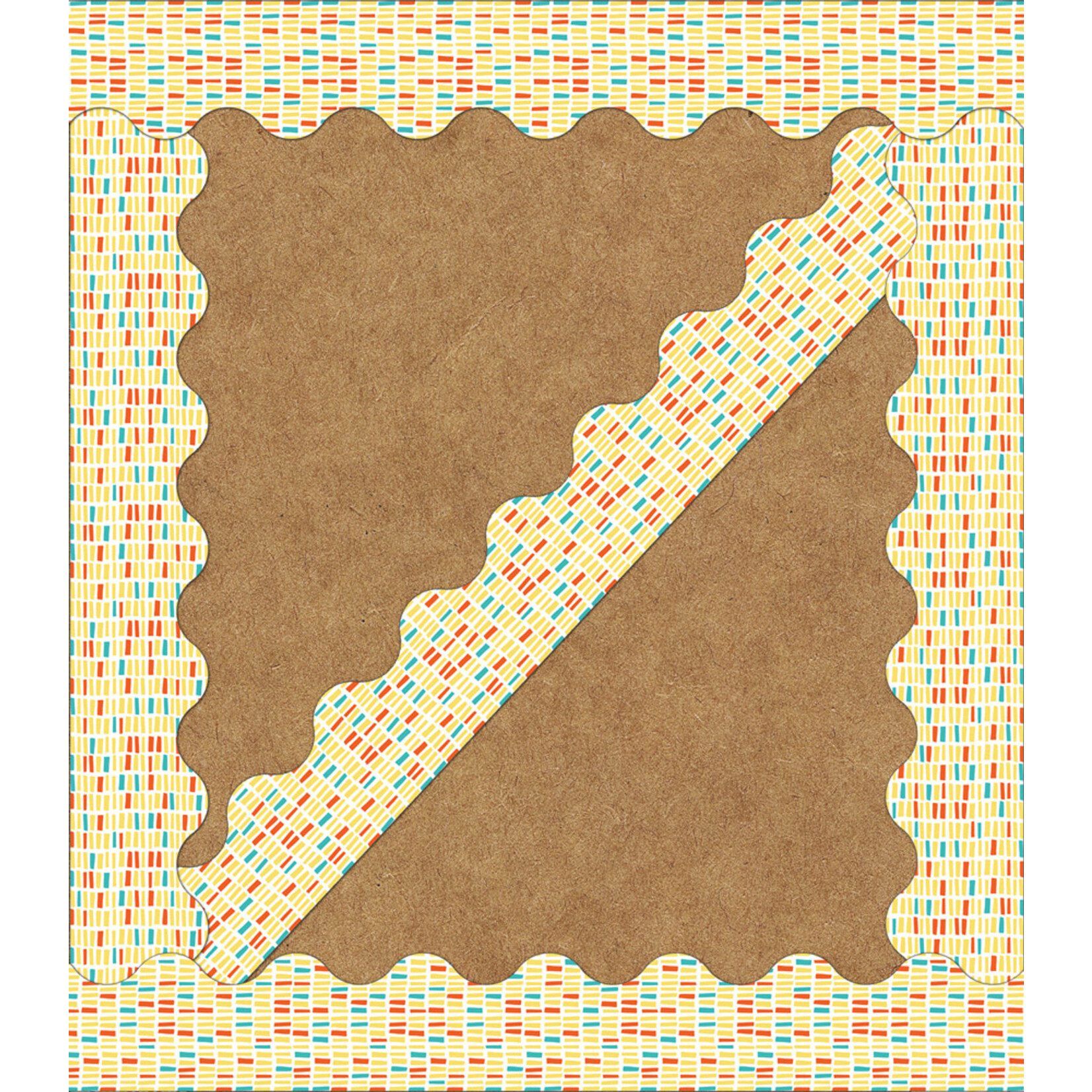 CARSON DELLOSA PUBLISHING CO Yellow Brick Scalloped Borders