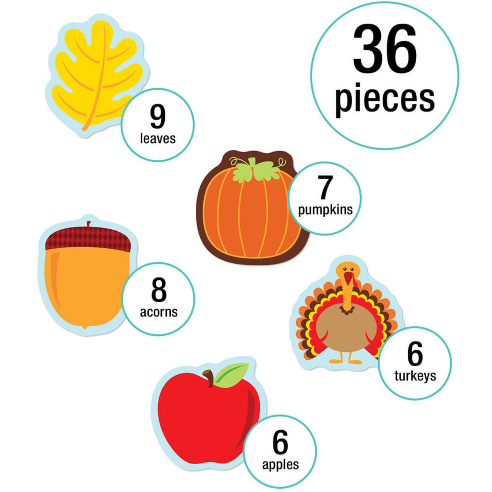 CARSON DELLOSA PUBLISHING CO Fall Mix Mini Cut-Outs