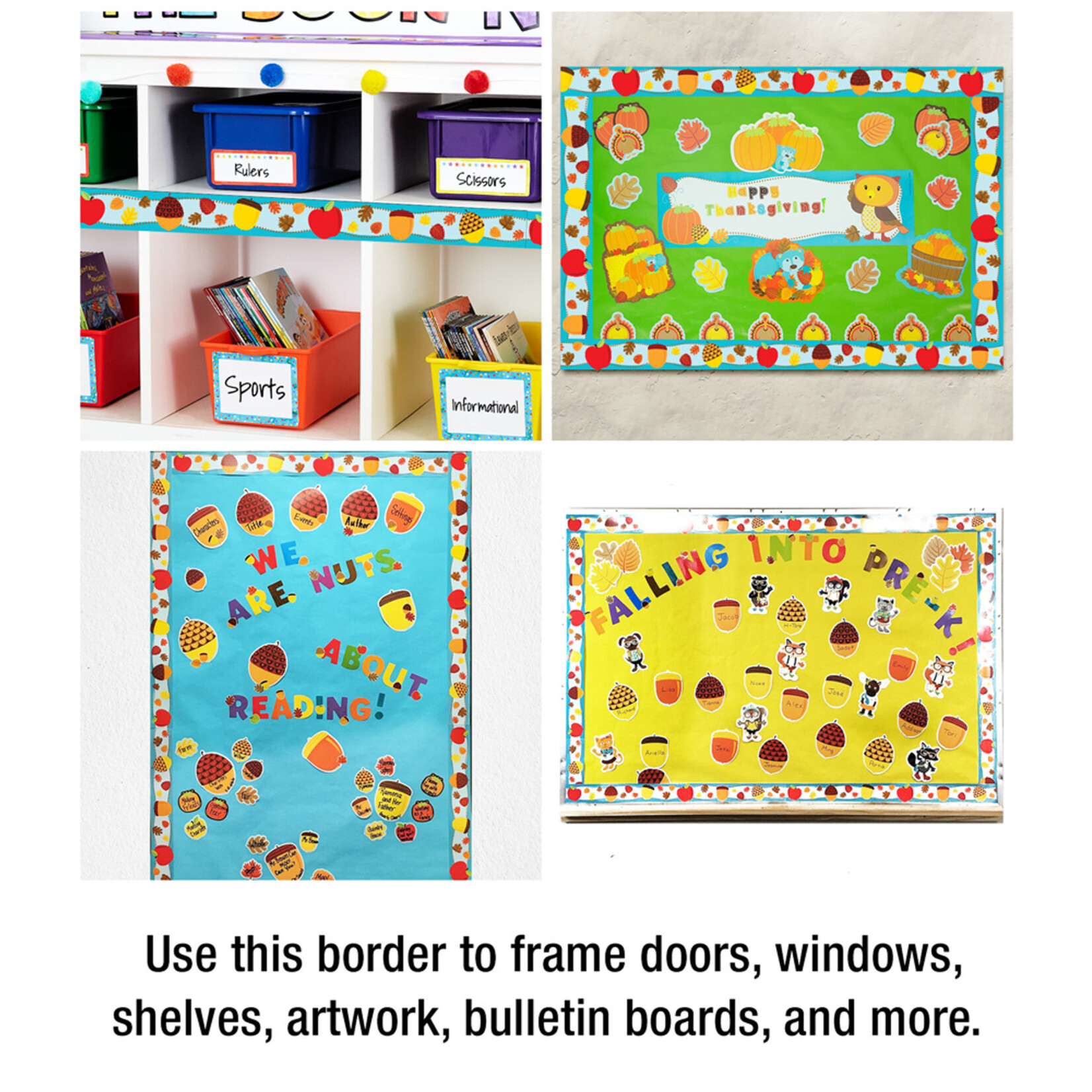 CARSON DELLOSA PUBLISHING CO Apples & Acorns Straight Borders