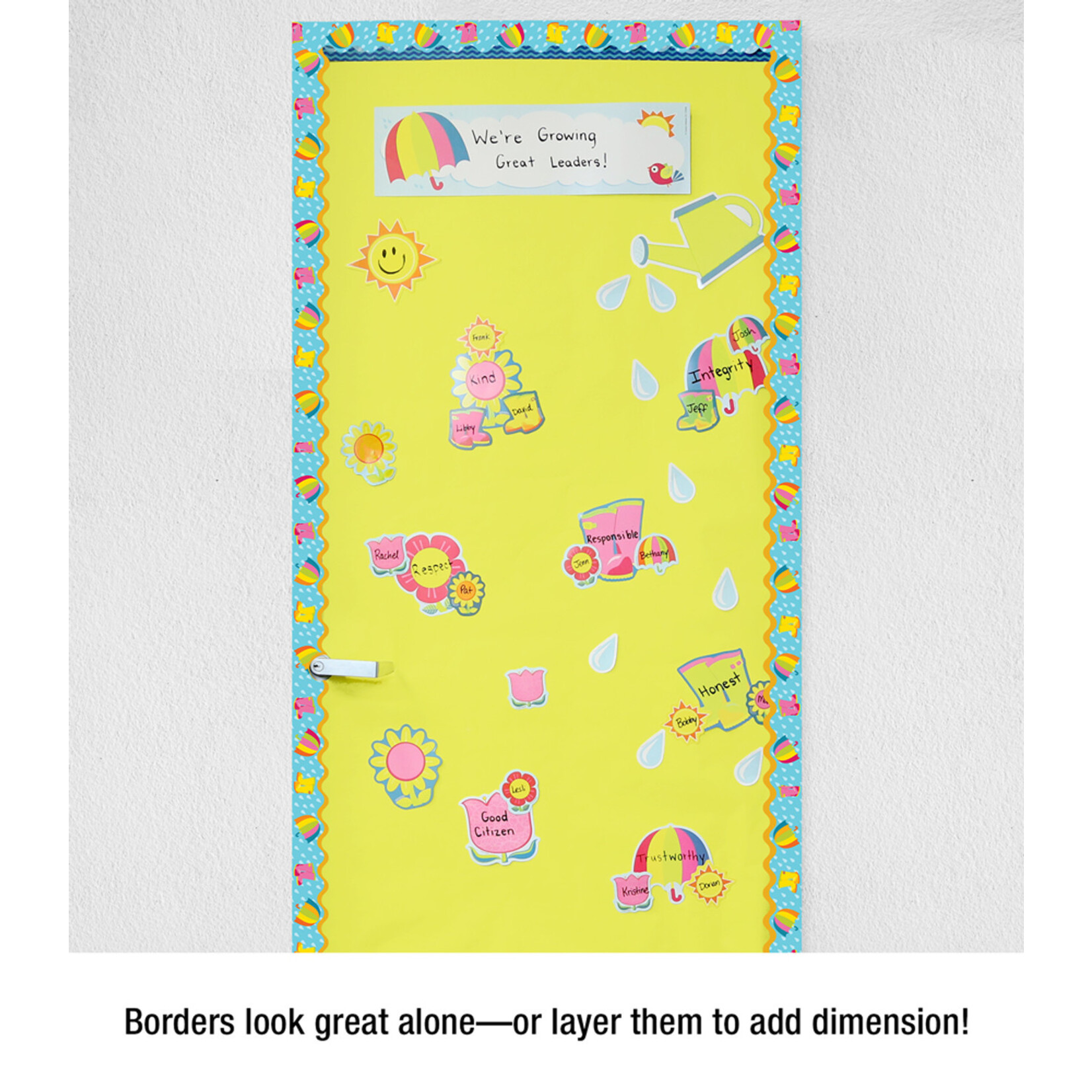 CARSON DELLOSA PUBLISHING CO Spring Showers Scalloped Borders