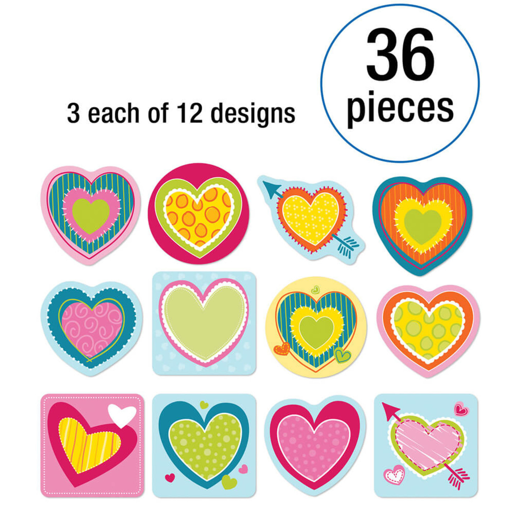 CARSON DELLOSA PUBLISHING CO Hearts Mini Cut-Outs