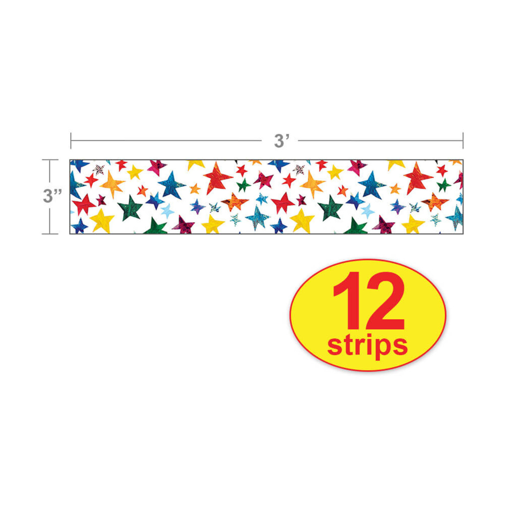 CARSON DELLOSA PUBLISHING CO The World of Eric Carle Sparkling Stars Straight Borders