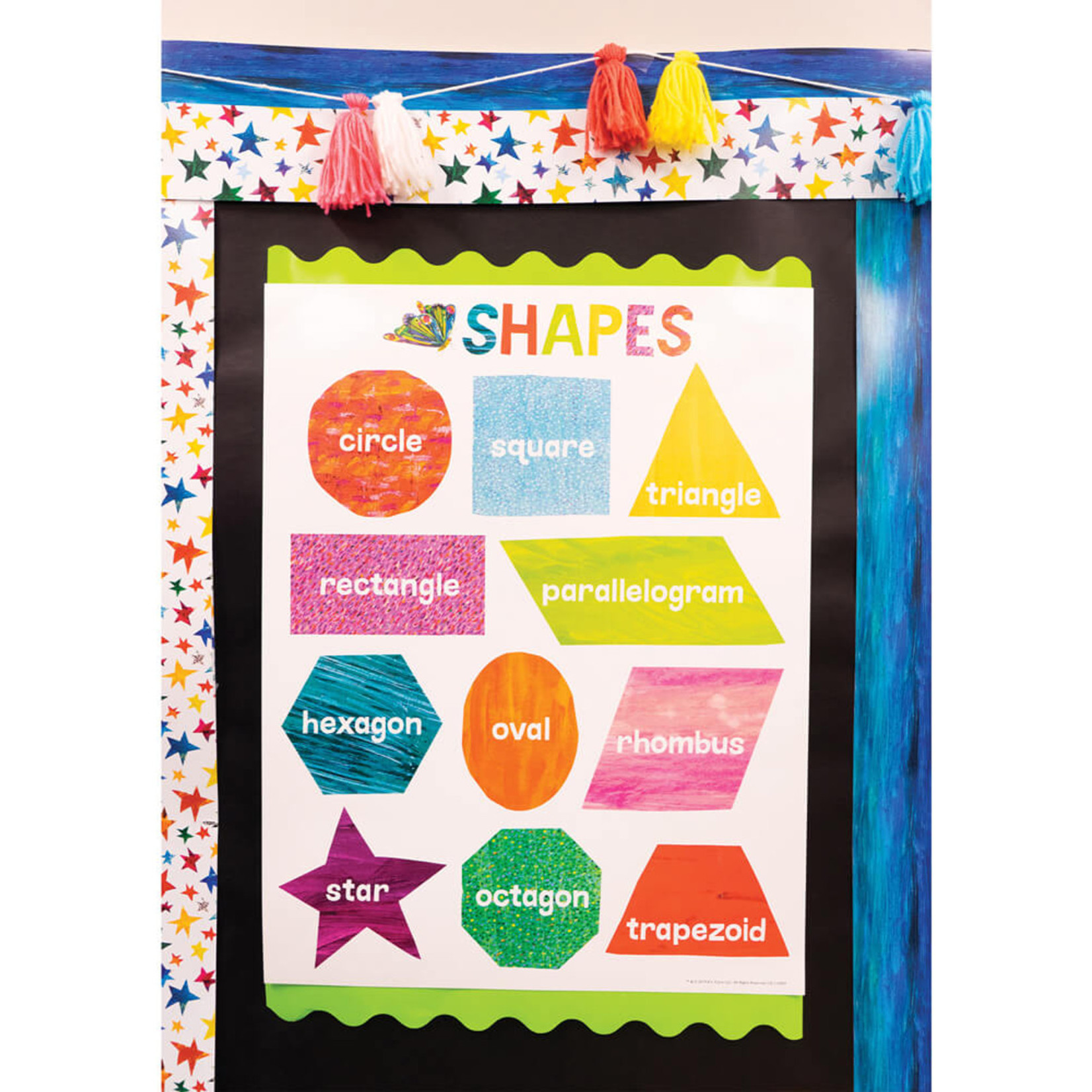 CARSON DELLOSA PUBLISHING CO The World of Eric Carle Sparkling Stars Straight Borders