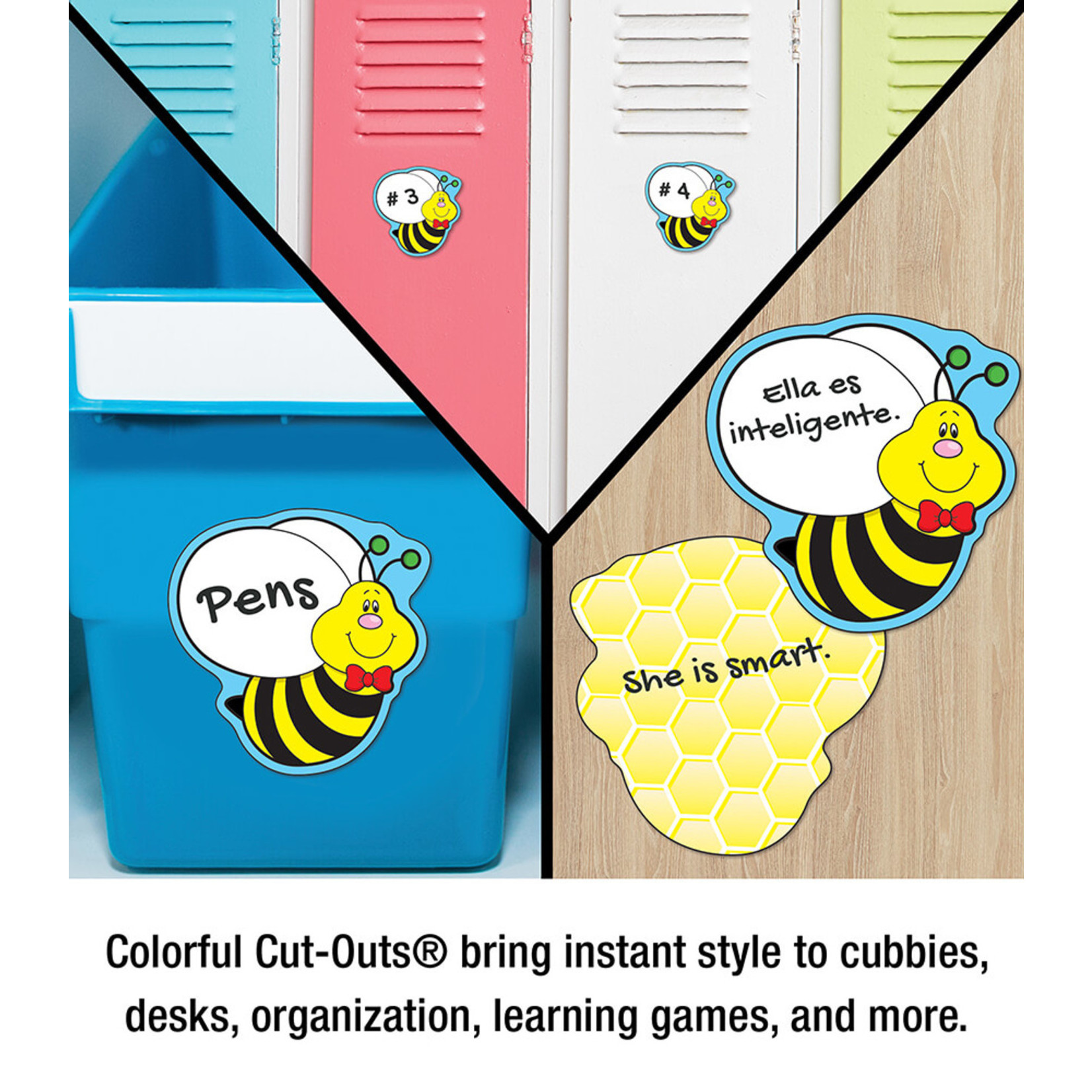 CARSON DELLOSA PUBLISHING CO Bees Classic Mini Cut-Outs
