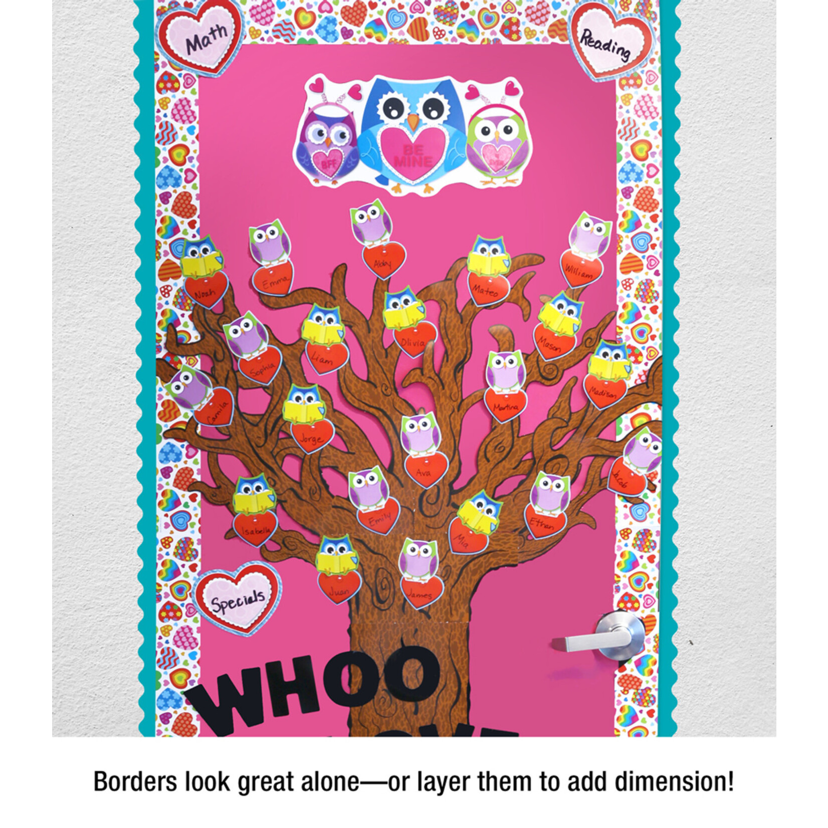 CARSON DELLOSA PUBLISHING CO Groovy Hearts Straight Borders