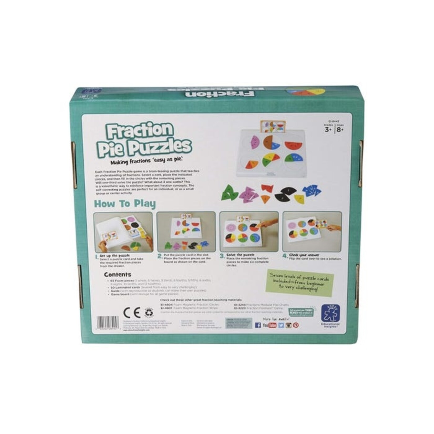 EDUCATIONAL INSIGHTS INC Fraction Pie Puzzles