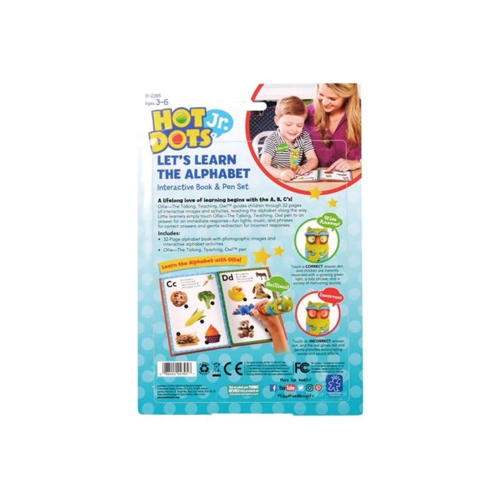 EDUCATIONAL INSIGHTS INC Hot Dots Jr. Let's Learn the Alphabet