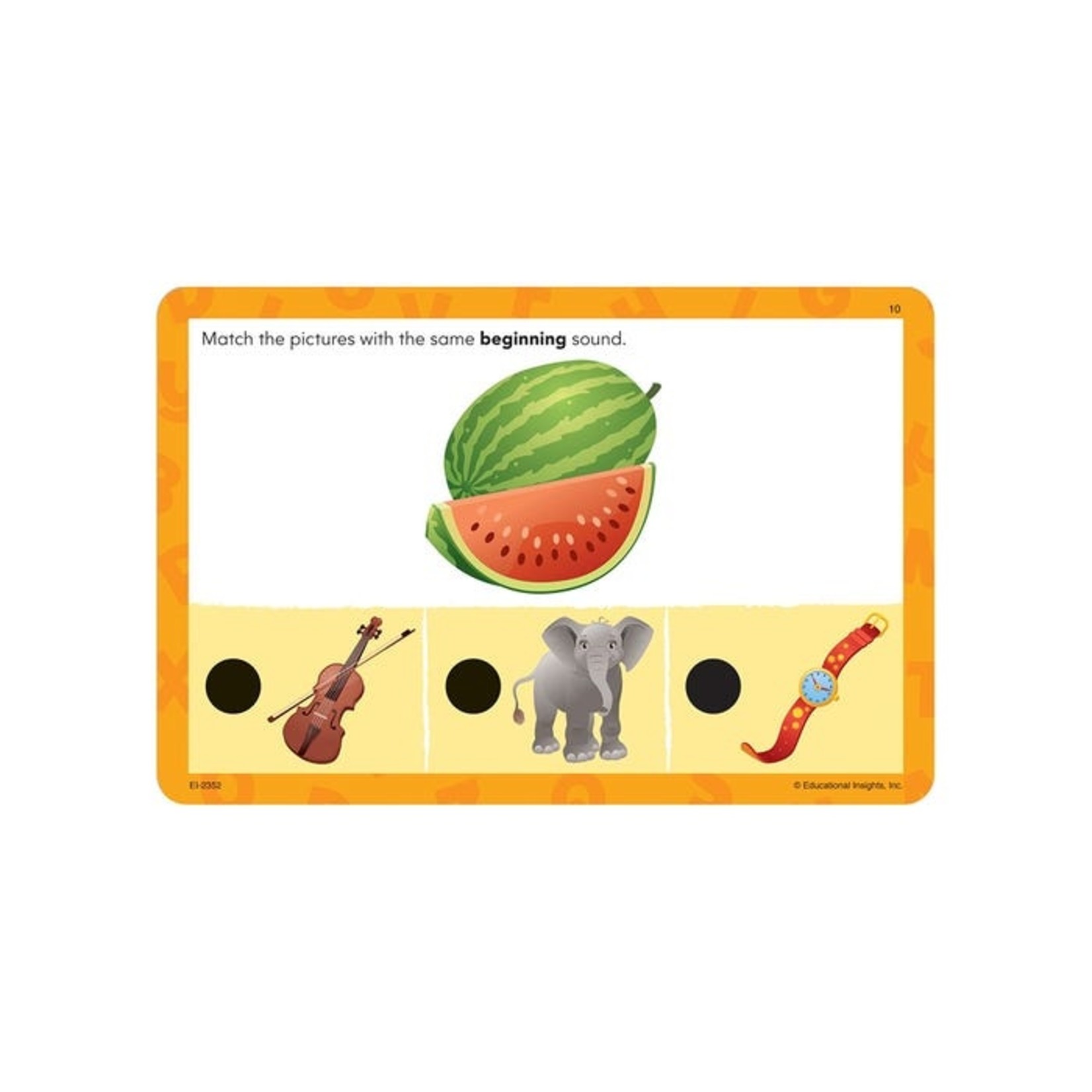 EDUCATIONAL INSIGHTS INC Hot Dots® Jr. Cards - Beginning Phonics