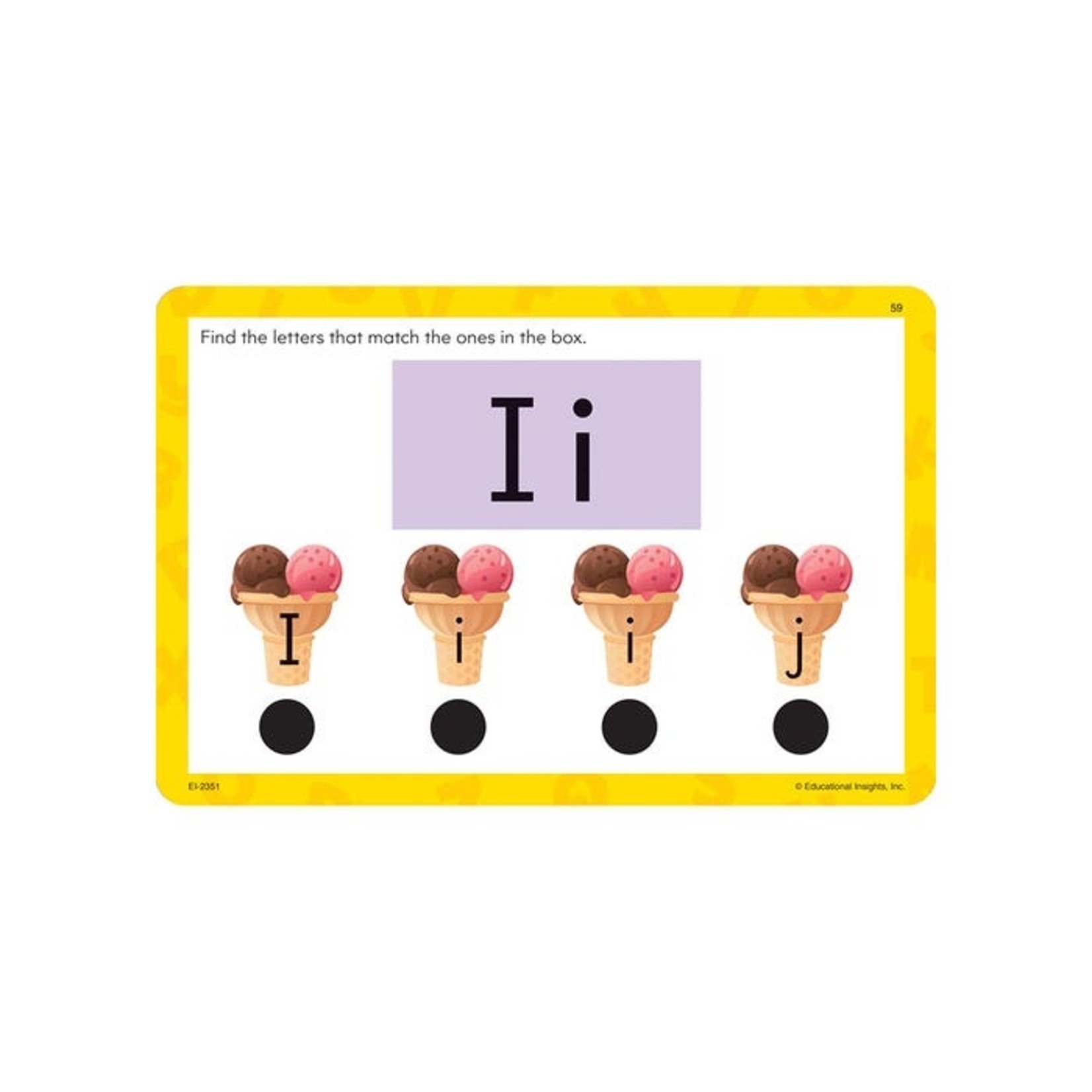 EDUCATIONAL INSIGHTS INC Hot Dots® Jr. Cards - The Alphabet