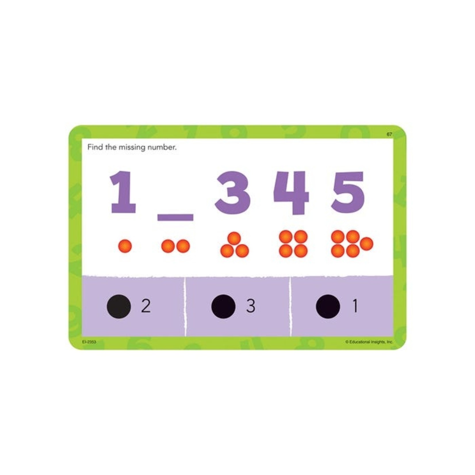 EDUCATIONAL INSIGHTS INC Hot Dots® Jr. Cards - Numbers & Counting