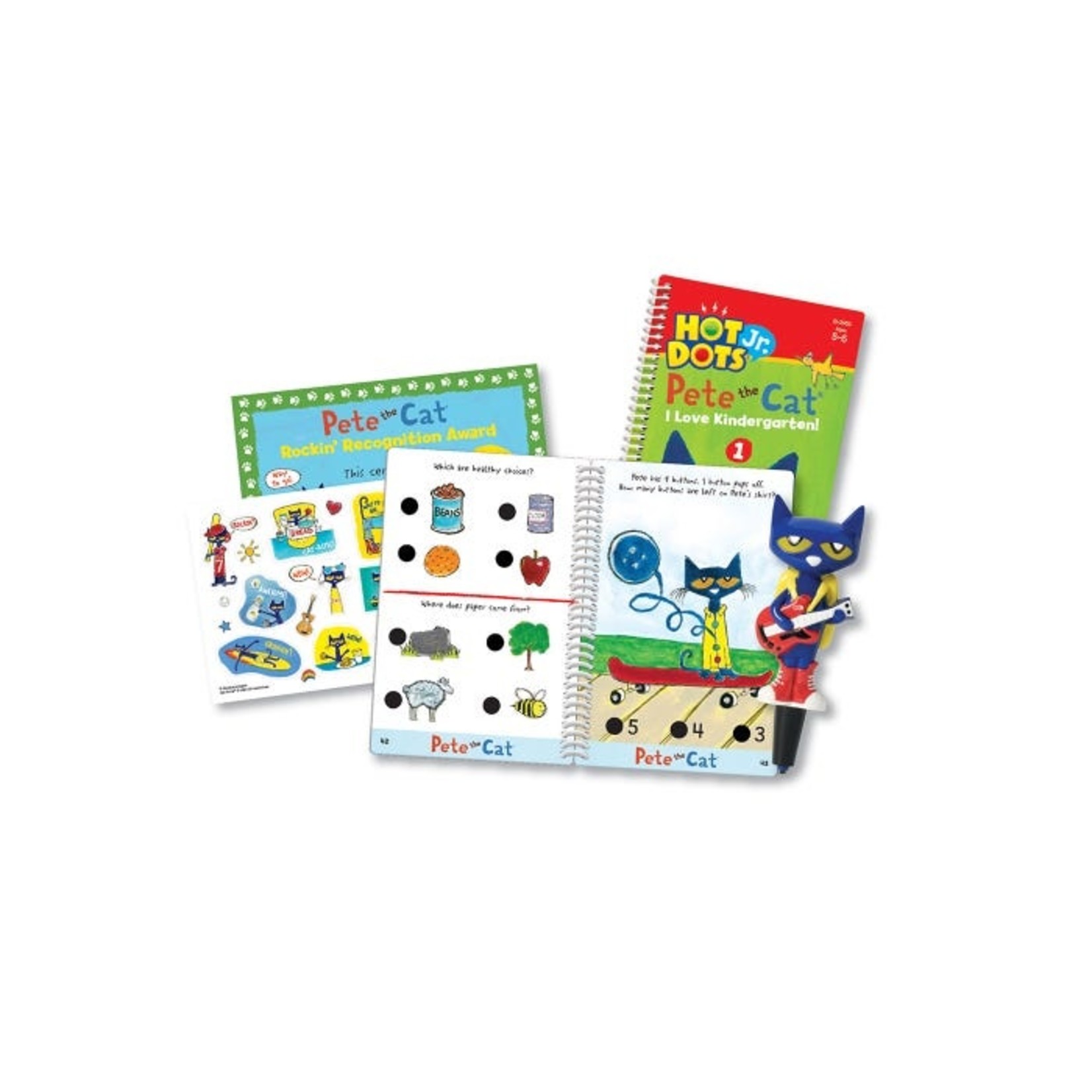 EDUCATIONAL INSIGHTS INC Hot Dots® Jr. Pete the Cat® I Love Kindergarten! Set with Pete the Cat®—Your Groovin', Schoolin', Friend Pen