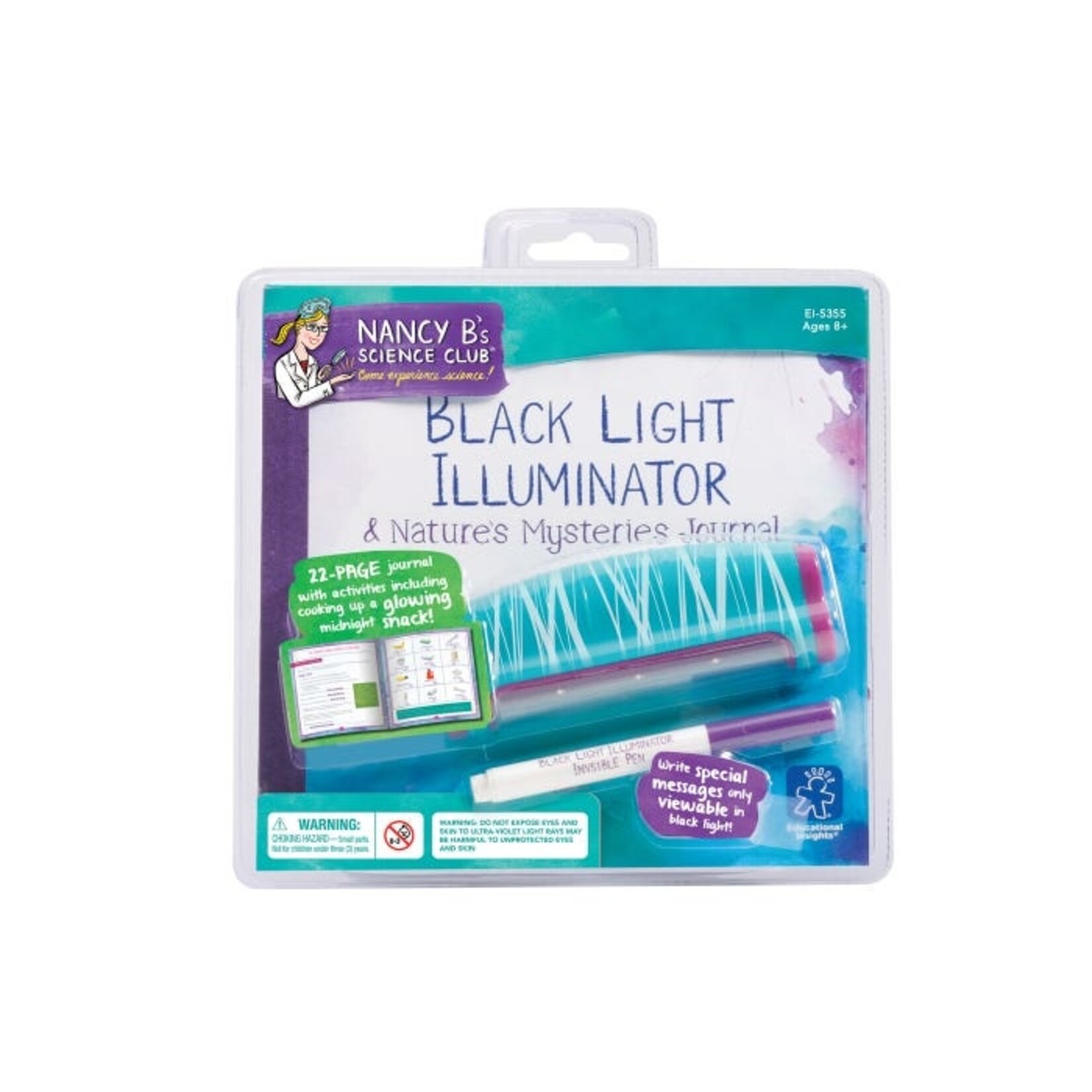 EDUCATIONAL INSIGHTS INC Nancy B's Science Club® Black Light Illuminator & Nature’s Mysteries Journal