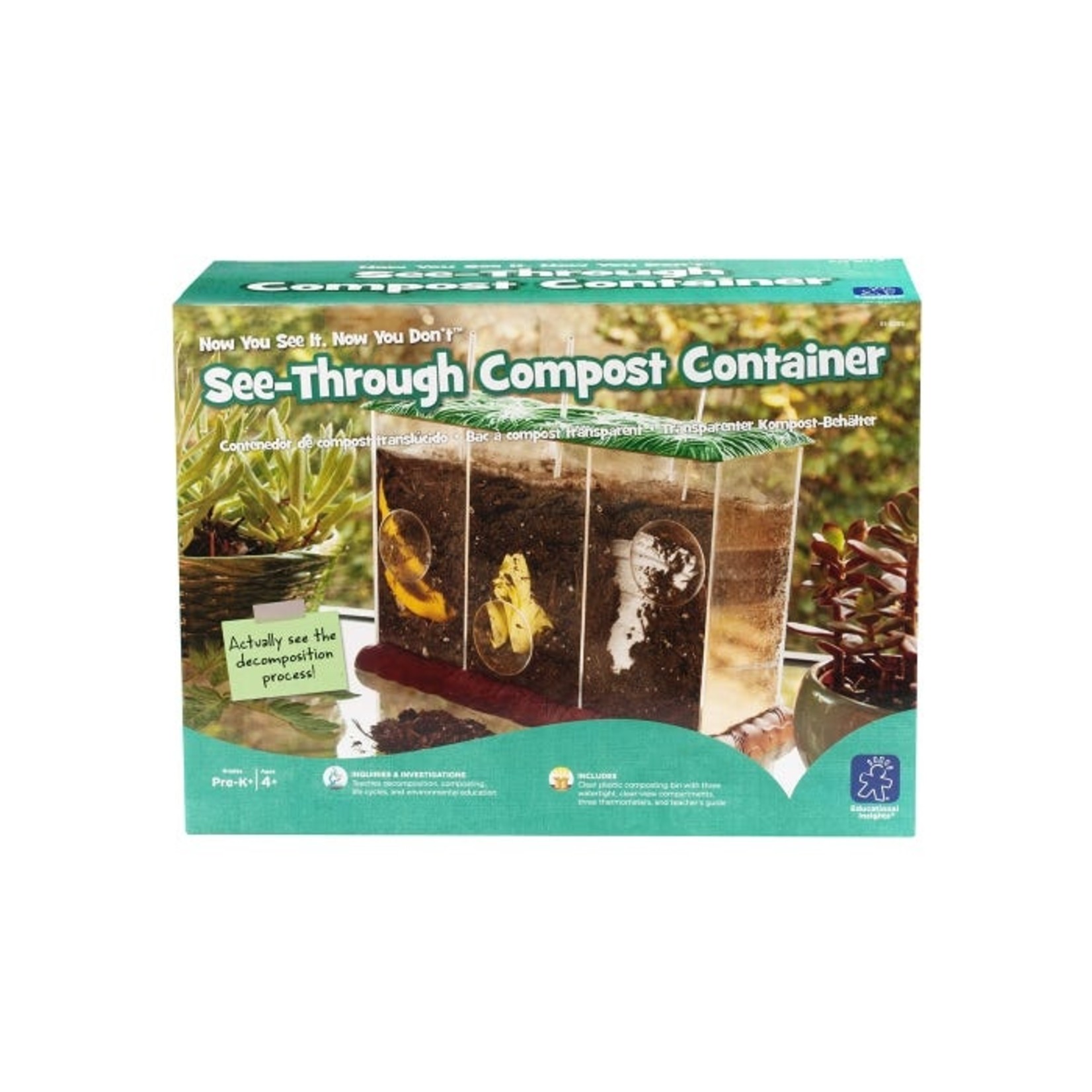 EDUCATIONAL INSIGHTS INC Now You See It, Now You Don't See-Through Compost Container