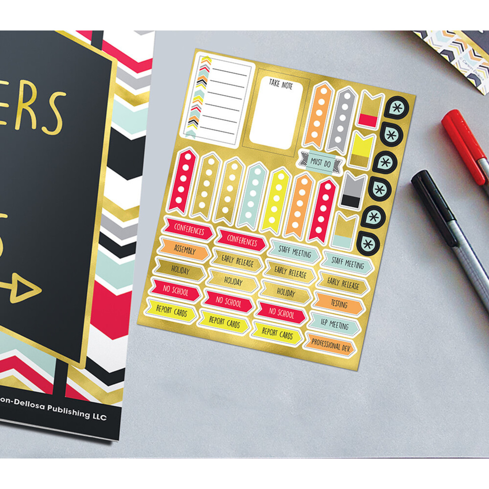 CARSON DELLOSA PUBLISHING CO CLM Aim High Planner Accents Sticker Pack
