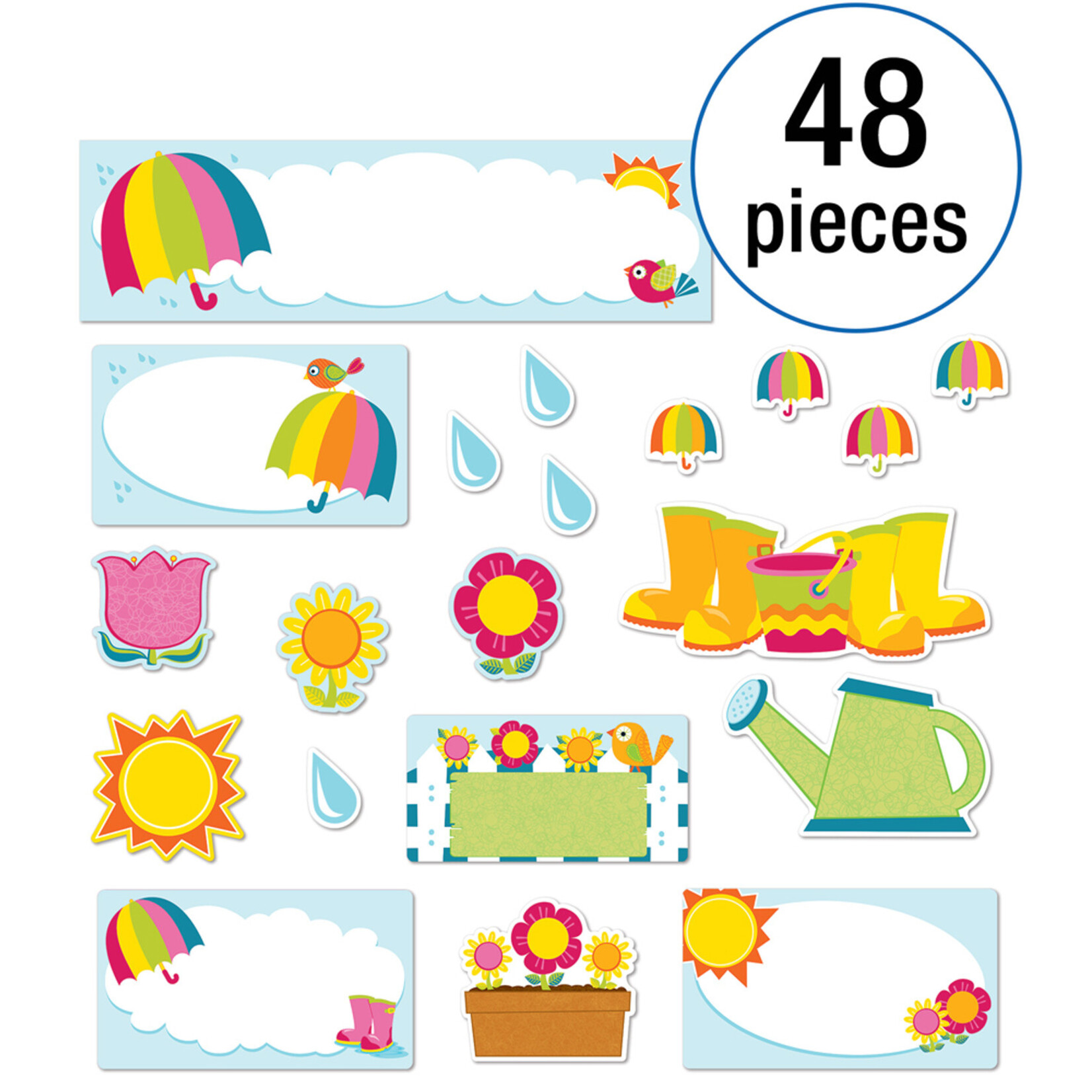 CARSON DELLOSA PUBLISHING CO Spring Mini Bulletin Board Set