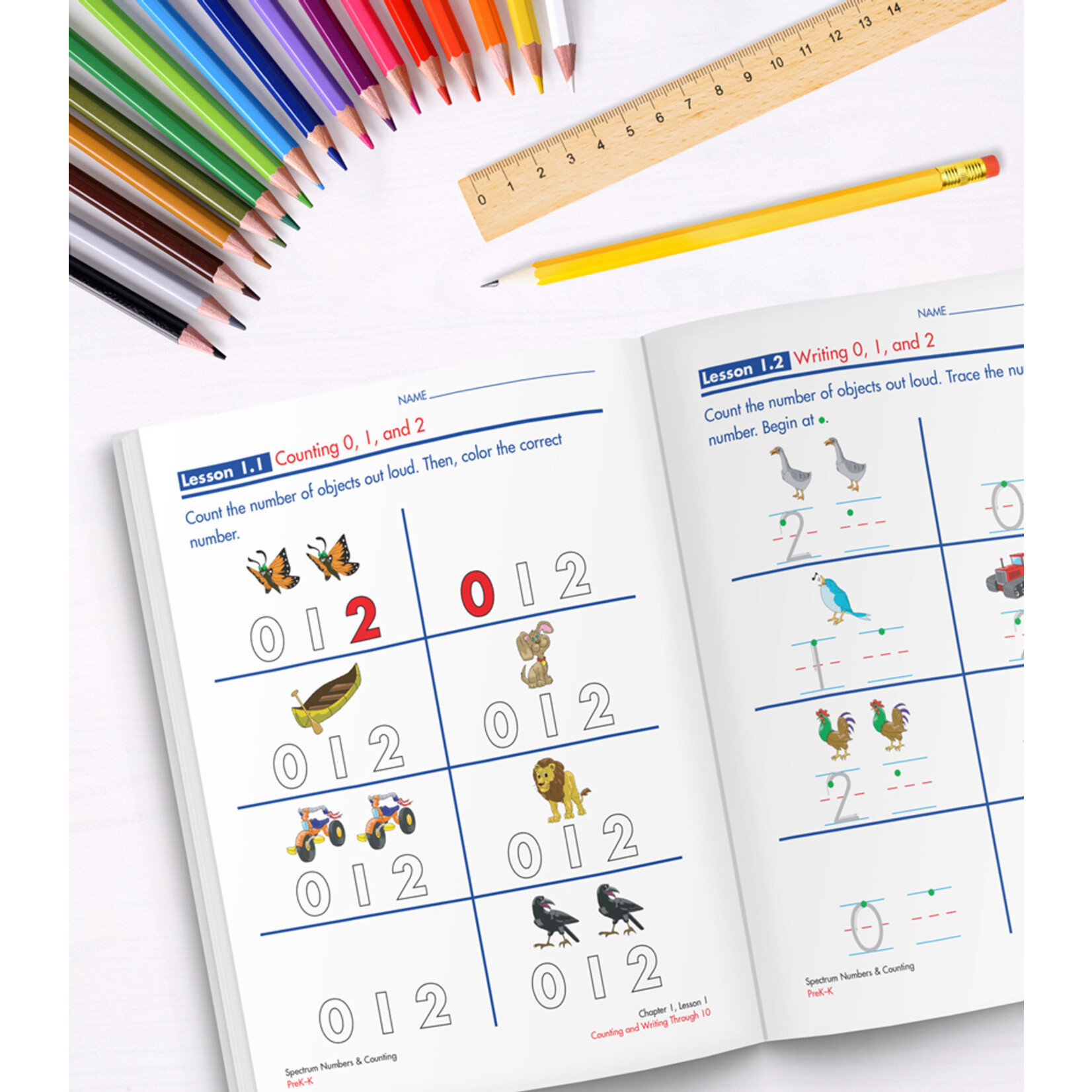 CARSON DELLOSA PUBLISHING CO Spectrum Numbers & Counting Workbook Grade PK-K