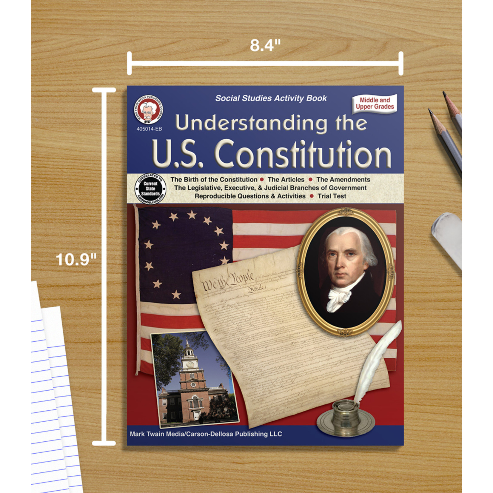 CARSON DELLOSA PUBLISHING CO Understanding the U.S. Constitution Workbook Grade 5-12