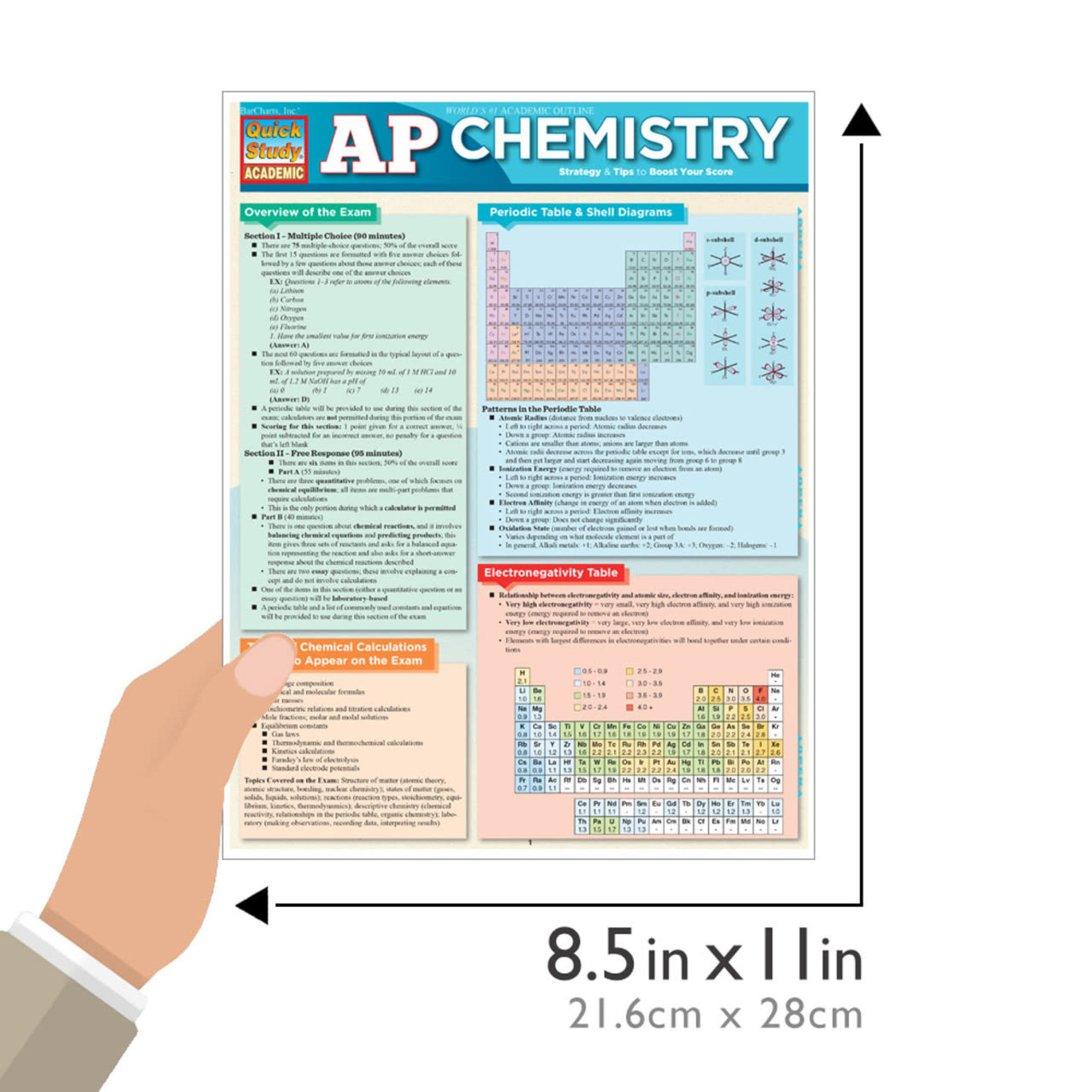 BAR CHARTS QuickStudy: AP Chemistry Laminated Study Guide
