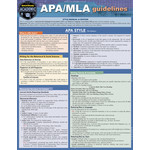 BAR CHARTS QuickStudy: APA/MLA Guidelines Laminated Study Guide