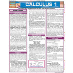 BAR CHARTS QuickStudy: Calculus 1 Laminated Study Guide