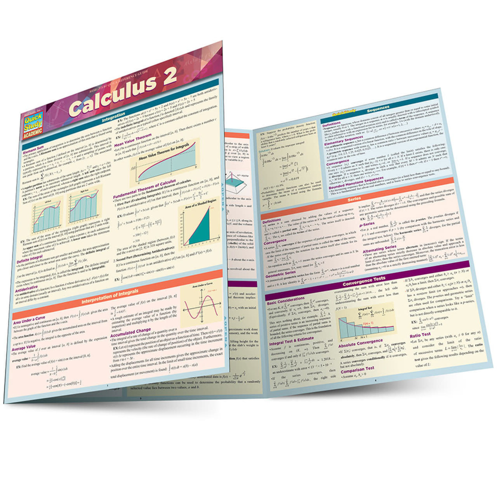 BAR CHARTS QuickStudy: Calculus 2 Laminated Study Guide