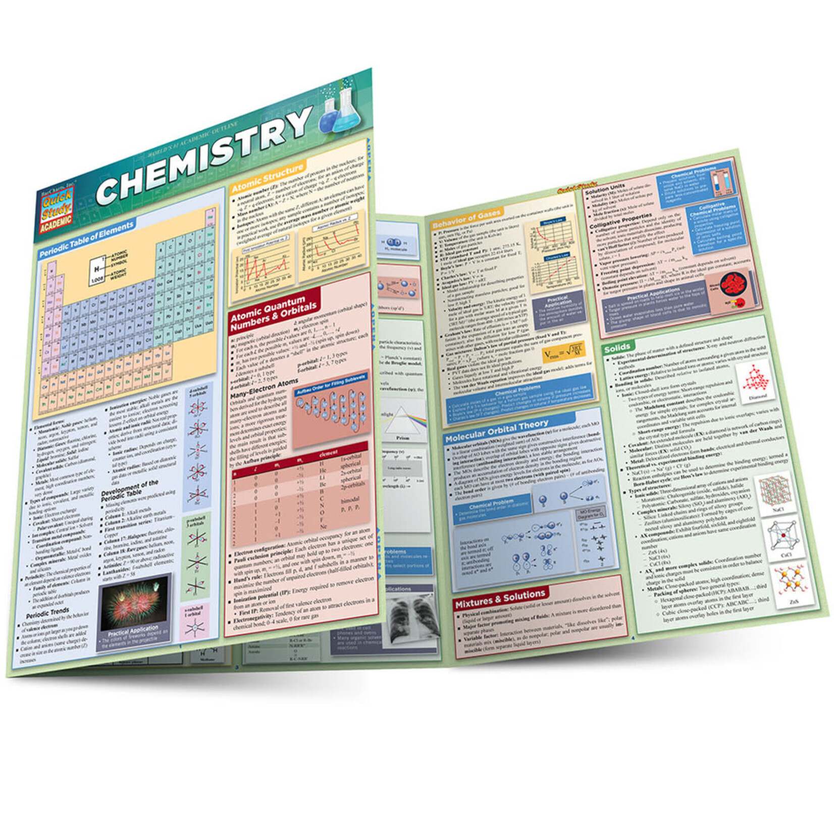 BAR CHARTS QuickStudy: Chemistry Laminated Study Guide