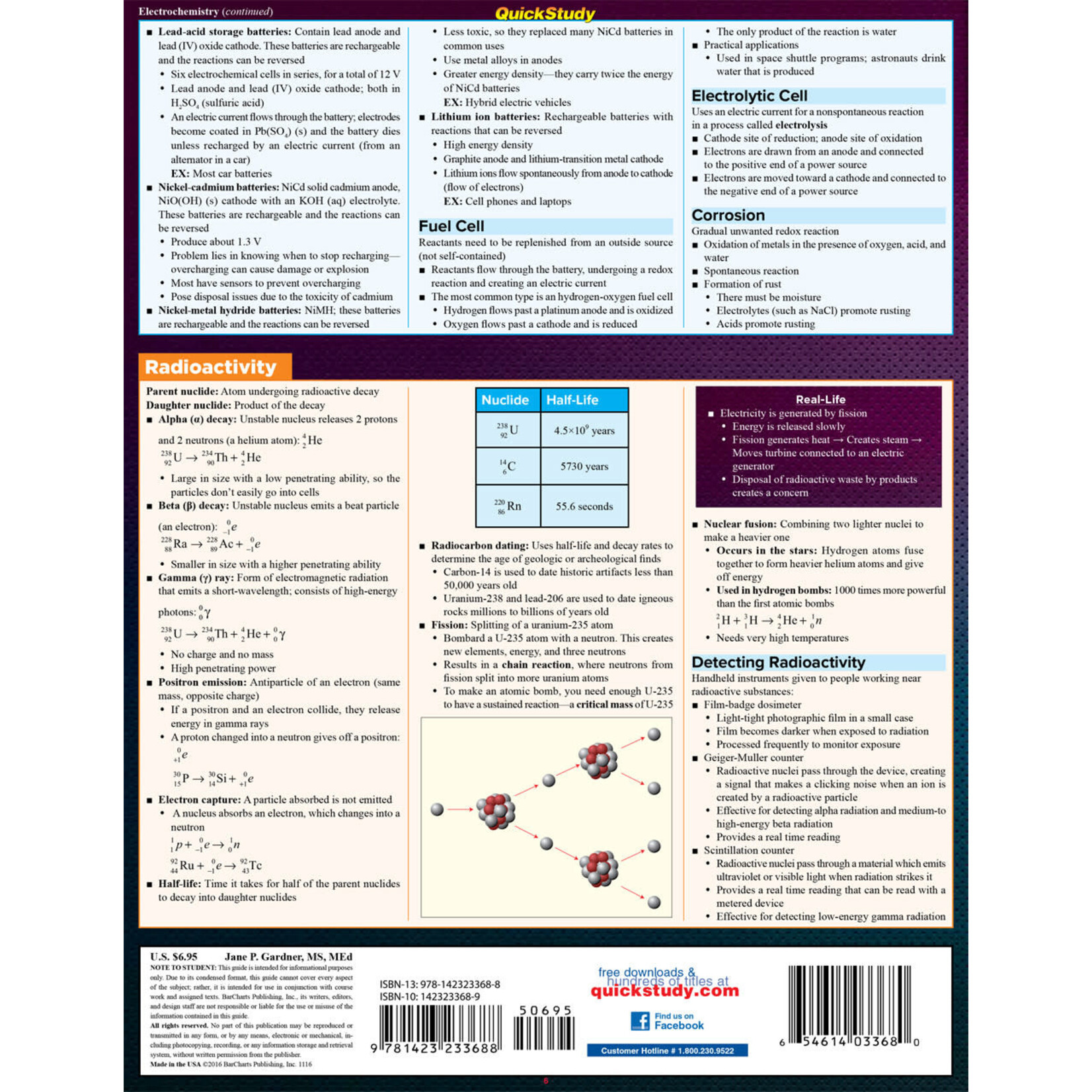 BAR CHARTS QuickStudy: Chemistry 2 Laminated Study Guide