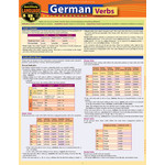 BAR CHARTS QuickStudy | German Verbs Laminated Study Guide