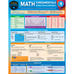 BAR CHARTS QuickStudy: Math Fundamentals 1 Laminated Study Guide