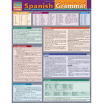 BAR CHARTS QuickStudy | Spanish Grammar Laminated Study Guide