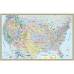 BAR CHARTS QuickStudy United States Map Paper Poster