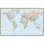 BAR CHARTS QuickStudy World Map Paper Poster
