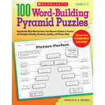 SCHOLASTIC TEACHING RESOURCES 100 Word-Building Pyramid Puzzles